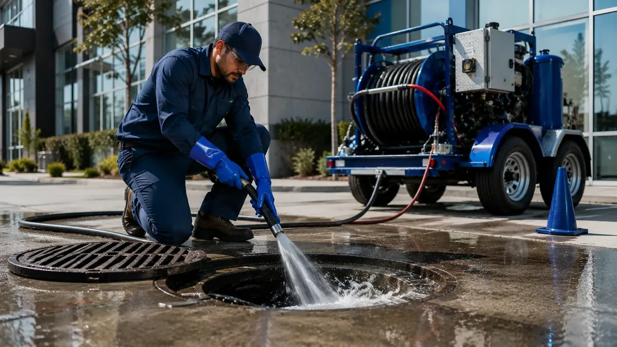 Commercial Hydro Jet Drain Cleaning in Mission Hills