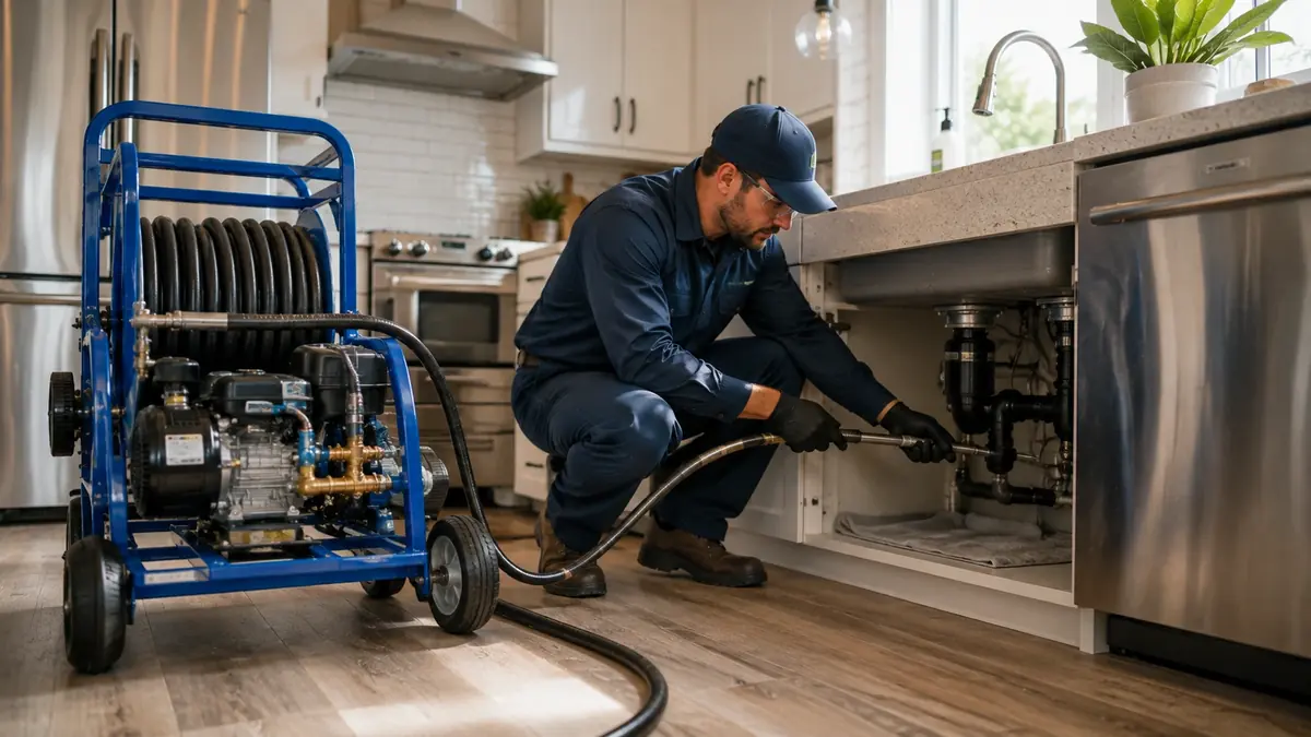 Kitchen Drain Hydro Jetting in Mission Hills